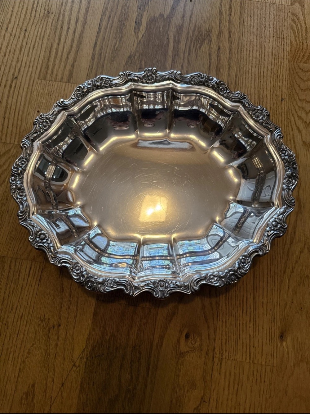 International Silver Company Countess 12x10” Silver plated Antique Serving Dish